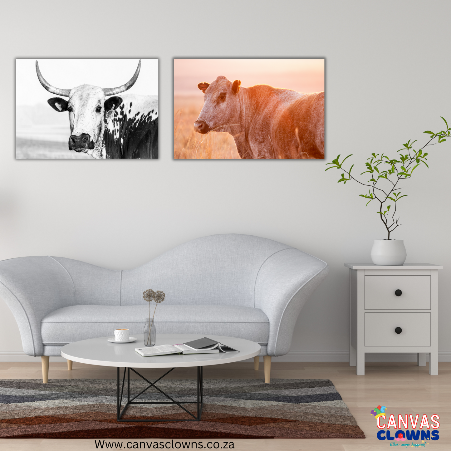 2 Piece Canvas incl. FREE DELIVERY