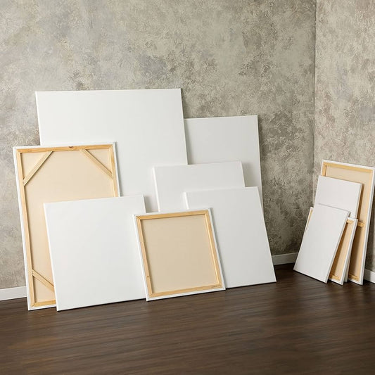 Gallery Wrapped Art Canvas. Blank and Ready for Painting, 35mm Depth (BLANK CANVAS BLOCKS)