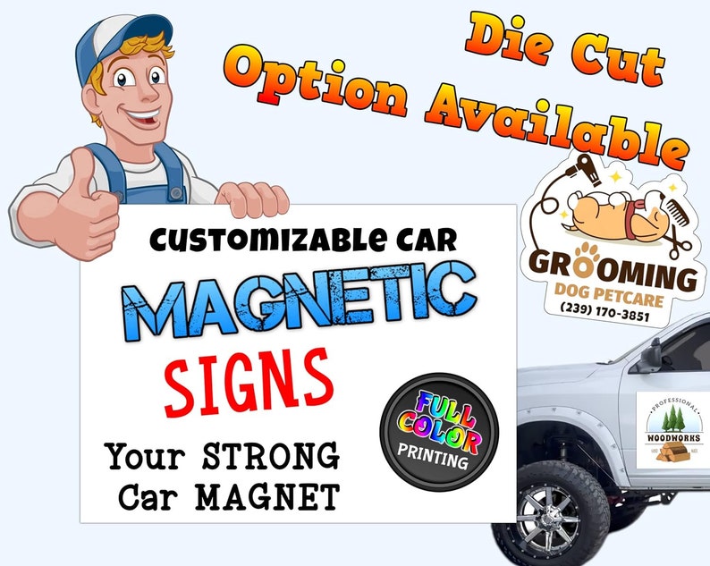 Car Magnets (Custom shape)